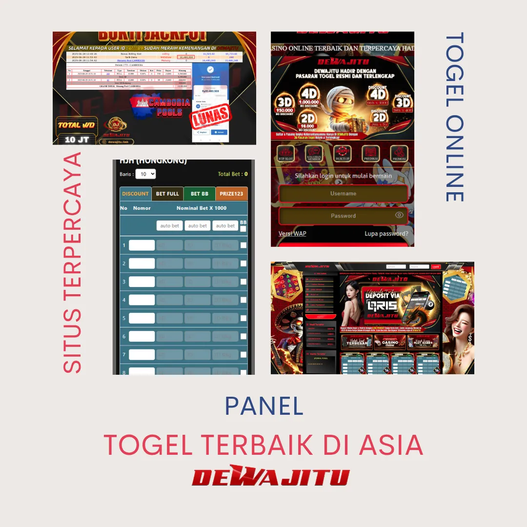 DEWAJITU 🙅 Portal Analitik Togel 4D: Kalkulator BBFS, Paito Warna, Rumus Shio & Jackpot Besar